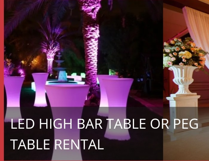 bar tables for rent near me